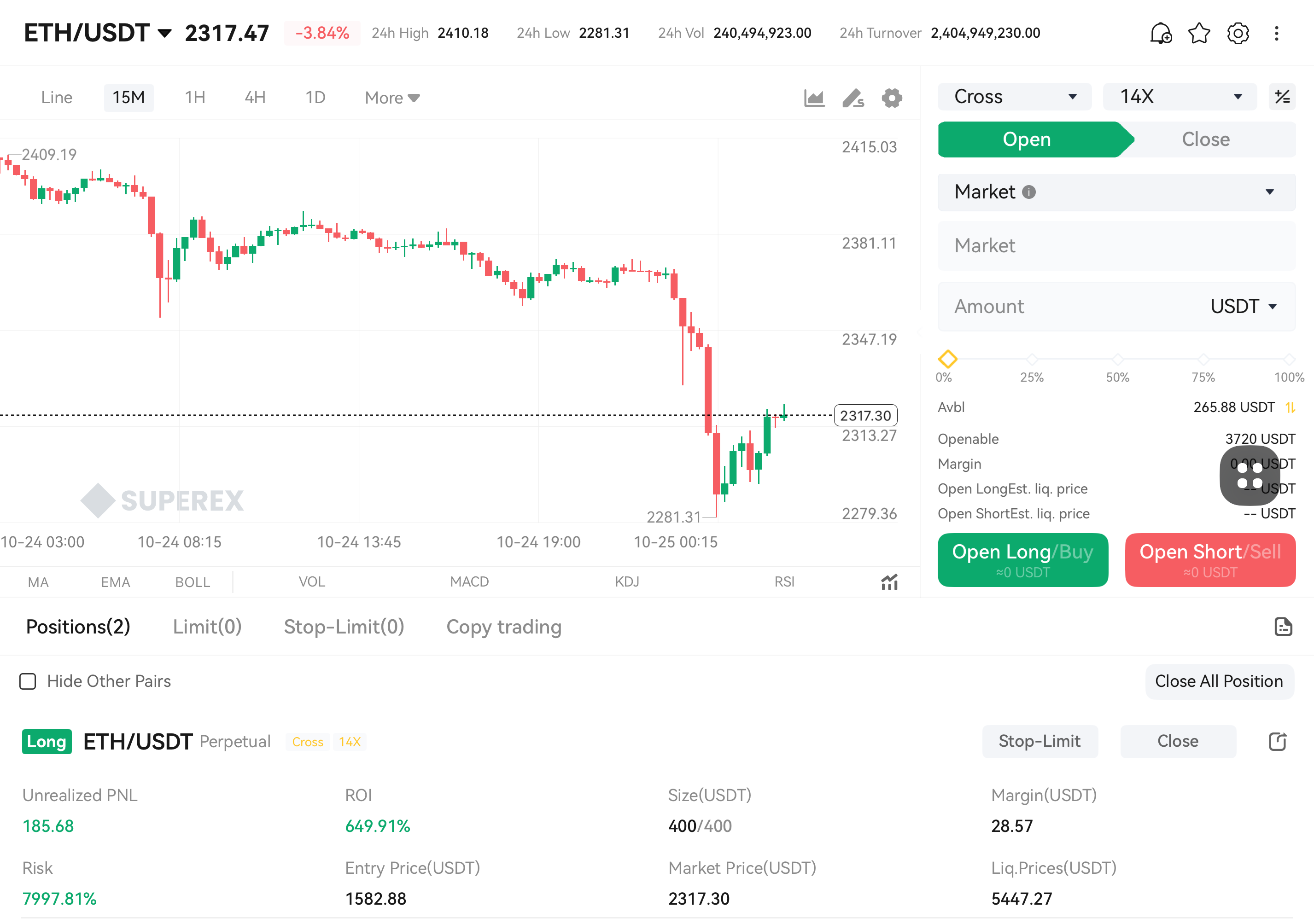 SuperEx:Trade Crypto & Bitcoin auf dem iPhone Duo, geteilt von einem Besitzer