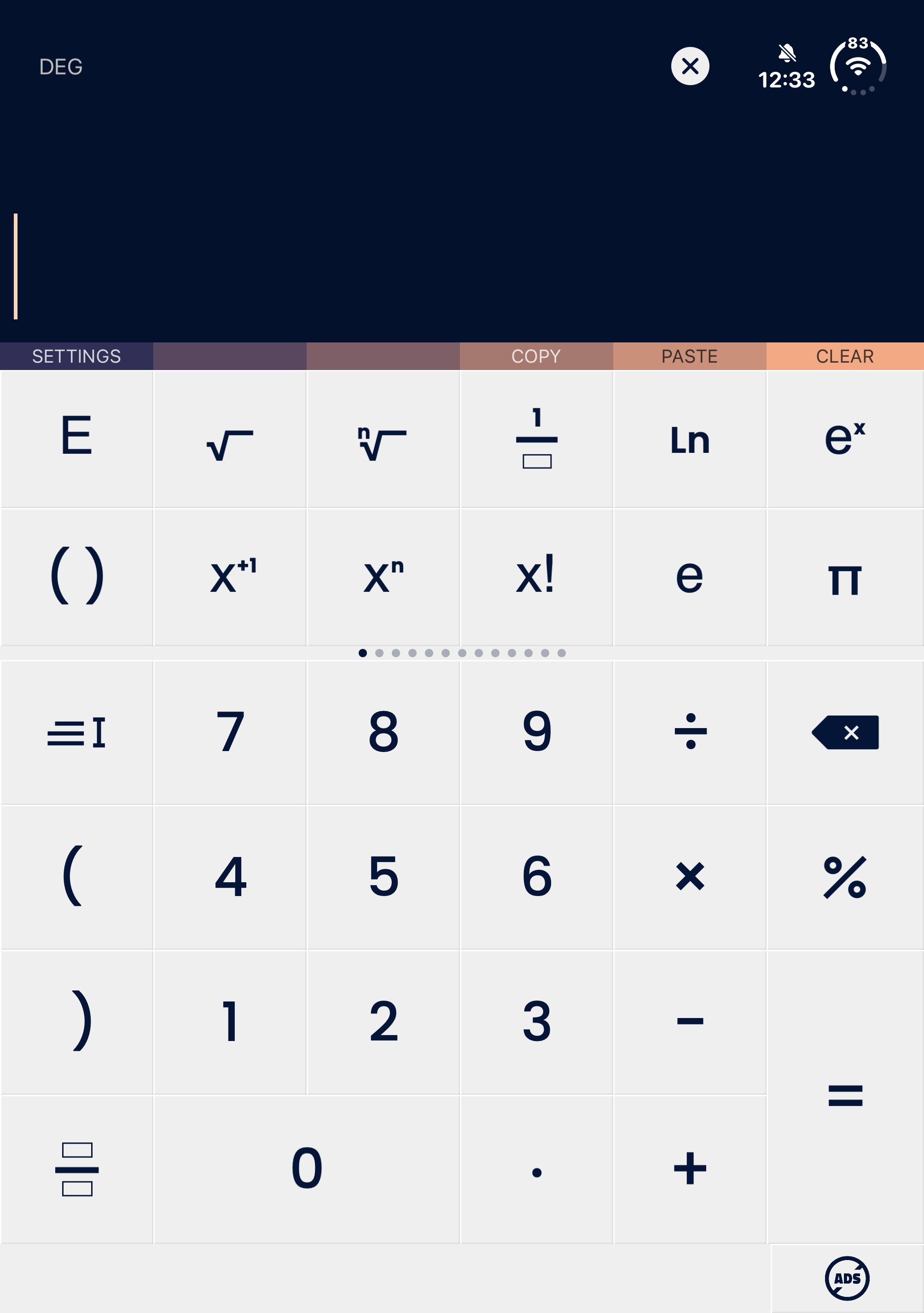 Calculator + auf dem iPhone Duo, geteilt von einem Besitzer