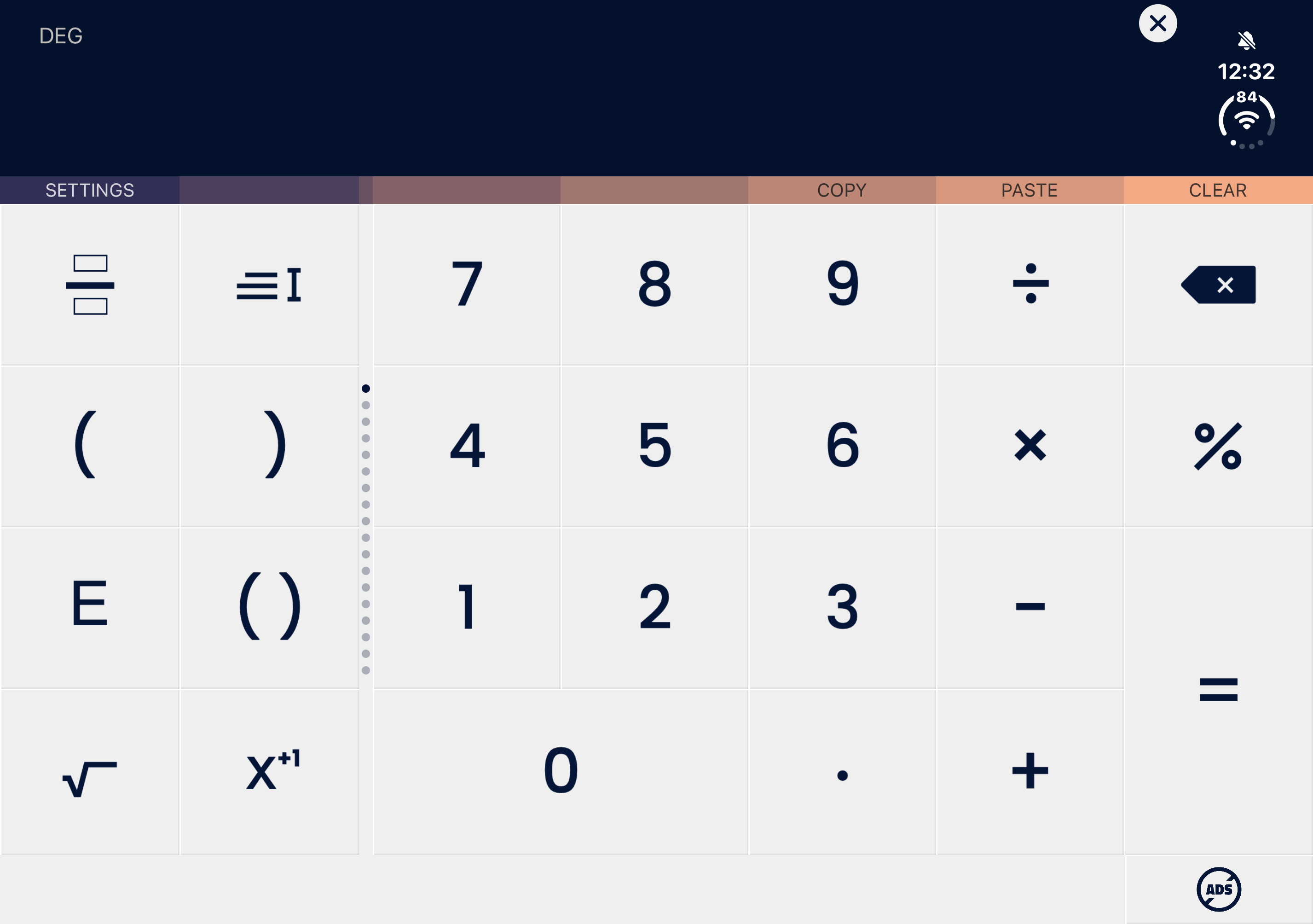 Calculator + auf dem iPhone Duo, geteilt von einem Besitzer